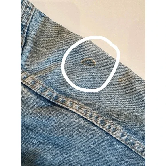 Levi's Strauss Vtg Light Acid Wash Y2K JacketYouth Girls Size 16 with Issues - Picture 10 of 11